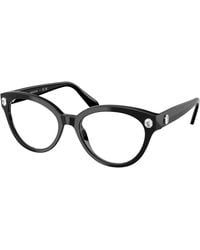 Swarovski - Sk2037 1001 Optical Frames Acetate Round Normal - Lyst