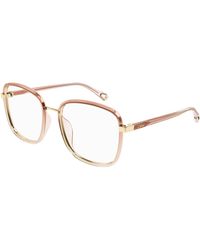 Chloé - Ch0034O 004 Optical Frames Injected Transparent Squared - Lyst