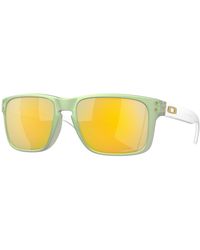 Oakley - Oo9102 Holbrook 9102Y0 Sunglasses Plastic Squared Polarized Mirror - Lyst