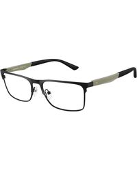 Emporio Armani - Ea1183 3431 Optical Frames Metal Transparent Squared Normal - Lyst