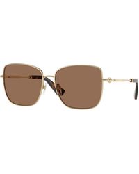 Burberry - Be3158 110973 Sunglasses Metal Squared Normal - Lyst