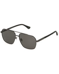 Police - Splq85 New Crossroads 4 568P Sunglasses Metal Smoke Geometric Polarized - Lyst