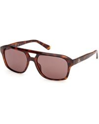 Guess - Gu00364 52E Sunglasses Injected Pilot Normal - Lyst