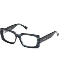 Max Mara - Mm5189 098 Optical Frames Acetate Squared Normal - Lyst