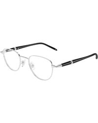 Montblanc - Mb0486O 004 Optical Frames Metal Transparent Round - Lyst