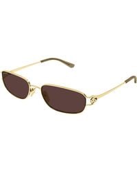 Gucci - Gg2232S 002 Sunglasses Metal Squared - Lyst