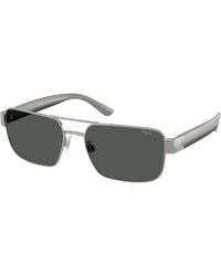 Polo Ralph Lauren - Ph3161 926687 Sunglasses Metal Squared Normal - Lyst