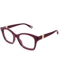 Chloé - Ch0334O 010 Optical Frames Acetate Transparent Cat Eye - Lyst