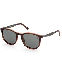 Timberland - Tb9235 52R Sunglasses Injected Round Polarized - Lyst