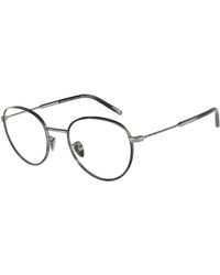 Giorgio Armani - Ar5114T 3280 Optical Frames Titanium Transparent Round Normal - Lyst
