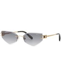 Chopard - Schm60S 300 Sunglasses Metal Smoke Geometric Anti-Glare Nuanced - Lyst