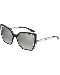 Dolce & Gabbana - Dg6138 675/6V Sunglasses Plastic Squared Normal Mirrored - Lyst