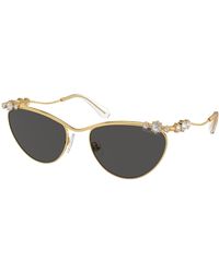 Swarovski - Sk7017 400487 Sunglasses Metal Cat Eye Normal - Lyst