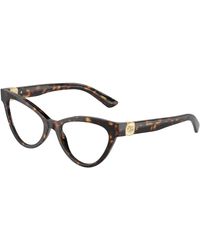 Dolce & Gabbana - Dg3394 502 Optical Frames Acetate Transparent Cat Eye Normal - Lyst