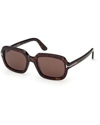 Tom Ford - Ft1342 Lana-02 52E Sunglasses Acetate Squared Normal - Lyst