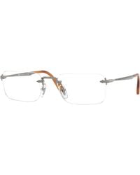 Persol - Po1030V Luc 513 Optical Frames Metal Transparent Squared Normal - Lyst