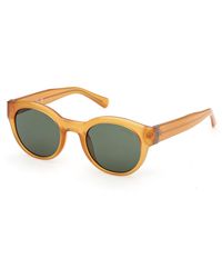 Guess - Gu00298 39N Sunglasses Injected Round Normal - Lyst