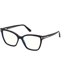 Tom Ford - Ft5812-B 001 Optical Frames Acetate Butterfly Normal - Lyst