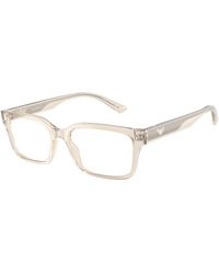 Emporio Armani - Ea3244 6179 Optical Frames Acetate Squared Normal - Lyst