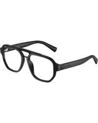 Dolce & Gabbana - Dg3447 2525 Optical Frames Acetate Transparent Pilot Normal - Lyst