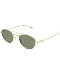 Saint Laurent - Sl 97 004 Sunglasses Metal Round - Lyst