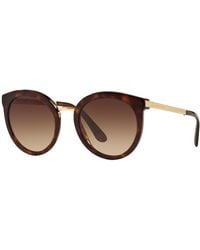 Dolce & Gabbana - Dg4268 502/13 Sunglasses Acetate Round Normal Shaded - Lyst
