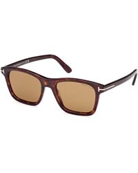 Tom Ford - Ft1179 Barron 52E Sunglasses Acetate Squared Normal - Lyst