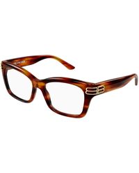Balenciaga - Bb0472O 005 Optical Frames Acetate Transparent Squared - Lyst