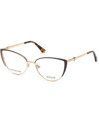 Guess - Gu2813 049 Optical Frames Metal Cat Eye Normal - Lyst