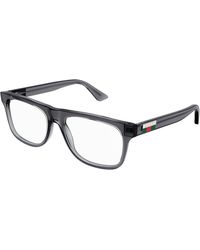 Gucci - Gg1117O 003 Optical Frames Injected Transparent Squared - Lyst