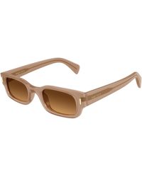 McQueen - Am0549S 003 Sunglasses Acetate Round - Lyst