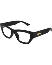Bottega Veneta - Bv1360O 002 Optical Frames Acetate Transparent Squared - Lyst