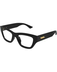 Bottega Veneta - Bv1360O 002 Optical Frames Acetate Transparent Squared - Lyst