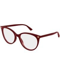 Gucci - Gg0027O 021 Optical Frames Acetate Transparent Round - Lyst