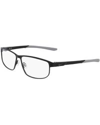 Nike - 8157 001 Optical Frames Metal Squared Normal - Lyst