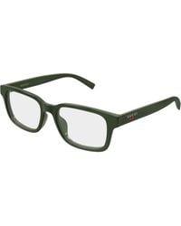 Gucci - Gg2107Ol 004 Optical Frames Injected Transparent Squared - Lyst