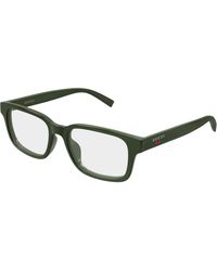 Gucci - Gg2107Ol 004 Optical Frames Injected Transparent Squared - Lyst