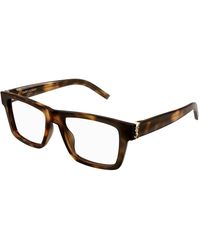 Saint Laurent - Sl M10_B 003 Optical Frames Acetate Transparent Squared - Lyst