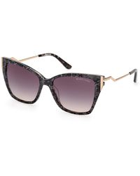 Guess - Gm0833 20B Sunglasses Acetate Smoke Squared Normal - Lyst