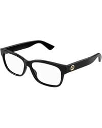 Gucci - Gg1341O 001 Optical Frames Plastic Squared - Lyst