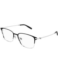 Montblanc - Mb0314Oa 001 Optical Frames Titanium Transparent Squared - Lyst