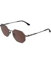 Lacoste - L280S 035 Sunglasses Metal Bordeaux Squared Normal - Lyst