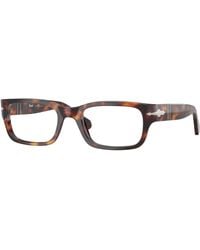 Persol - Po3399V 24 Optical Frames Acetate Transparent Squared Normal - Lyst