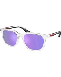 Prada Linea Rossa - Ps B09Su 14V60Z Sunglasses Injected Pillow Normal Mirrored - Lyst
