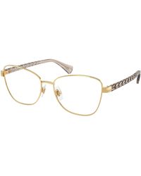Ralph Lauren - Ra6064 9493 Optical Frames Metal Transparent Geometric Normal - Lyst