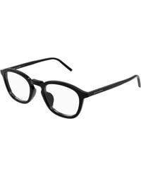 Saint Laurent - Sl 793/J 001 Optical Frames Acetate Transparent Round - Lyst