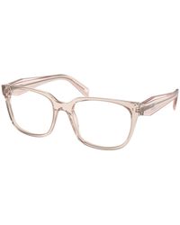 Prada - Pr 17Zv 15J1O1 Optical Frames Acetate Squared Normal - Lyst