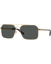 Versace - Ve2306 152387 Sunglasses Metal Squared Normal - Lyst