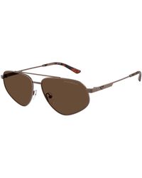Emporio Armani - Ea2156 300673 Sunglasses Metal Pilot Normal - Lyst