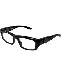 Balenciaga - Bb0411O 001 Optical Frames Acetate Transparent Squared - Lyst